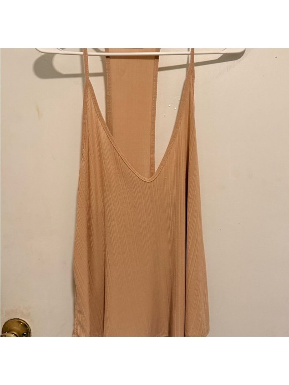 Intimately Free People SlinkySlinky Racerback Tank TanRibbed